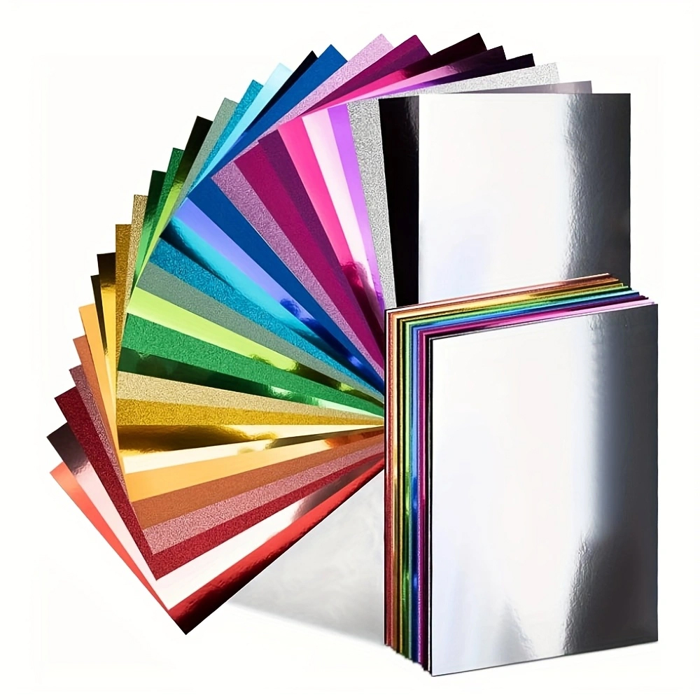 Glitter Vinyl Roll - Espelho holográfico cor glitter folha metálica