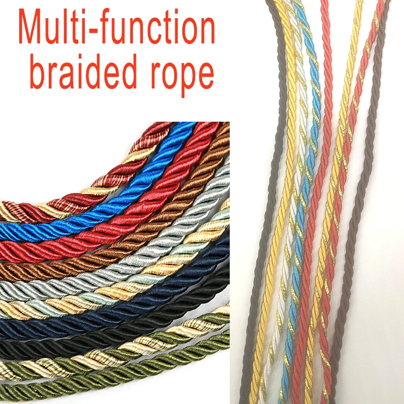 Cord Trim Twisted - 3mm 10m cabo torcido corda guarnição