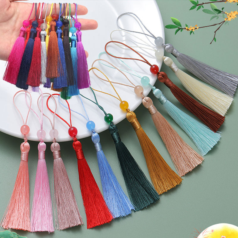 Beaded Trim Fringe - 5-100 pçs marcador frisado borlas poliéster