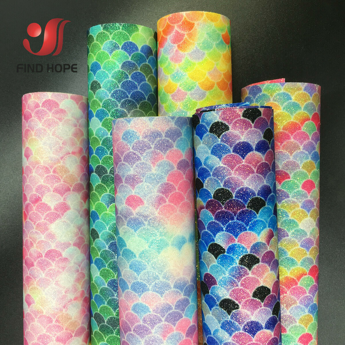 Glitter Vinyl Roll - Sereia-como o brilho, arco-íris, iridescente, brilho,