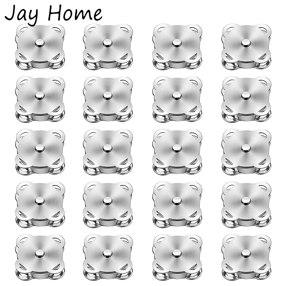Iron On Stud Set - 20 conjuntos de botões magnéticos de
