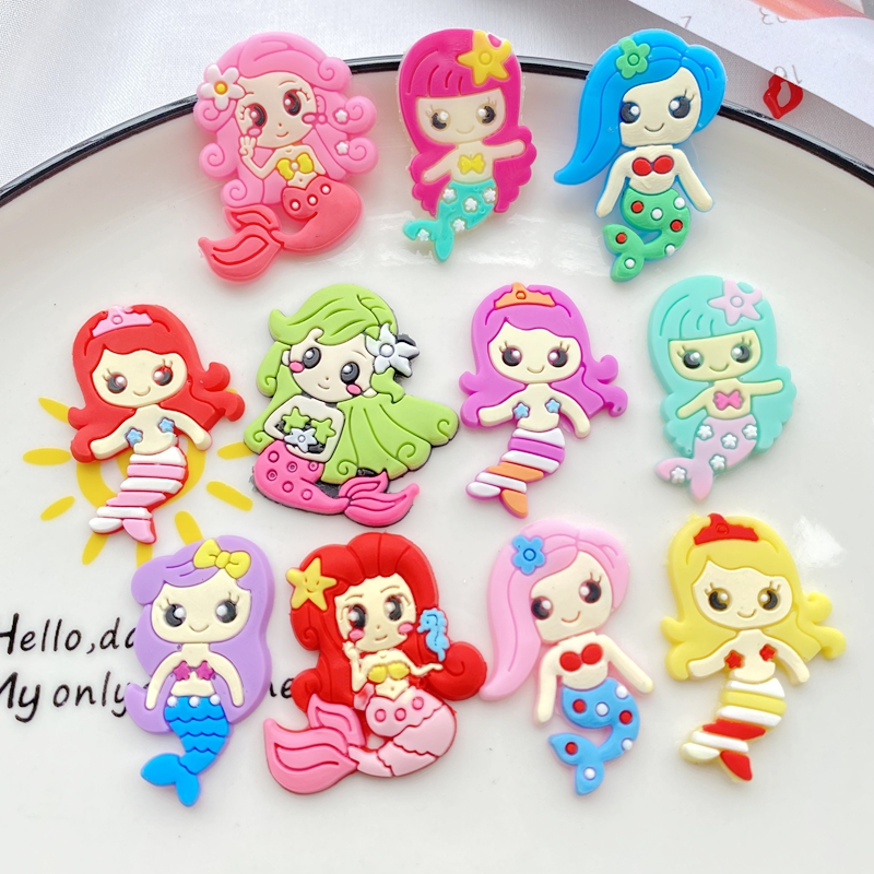 Embellishment Glue Craft - Desenhos animados sereia série PVC cola