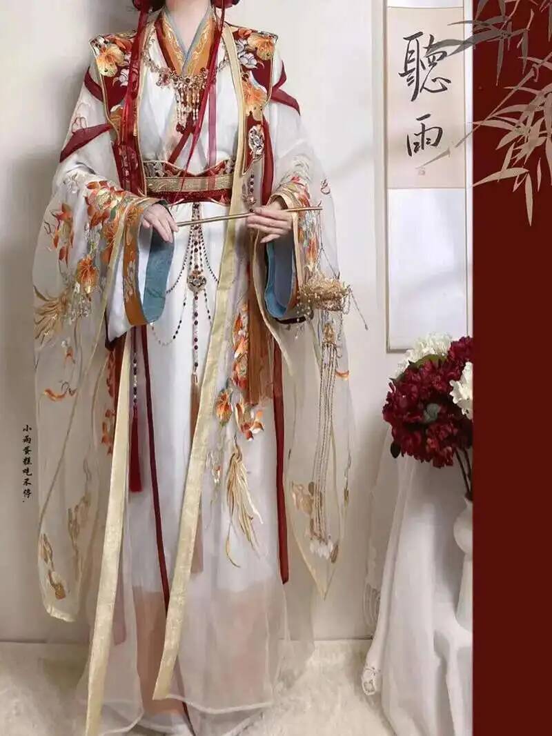 Embroidery Craft - Dinastia Ming Hanfu Bordado Pesado Artesanato