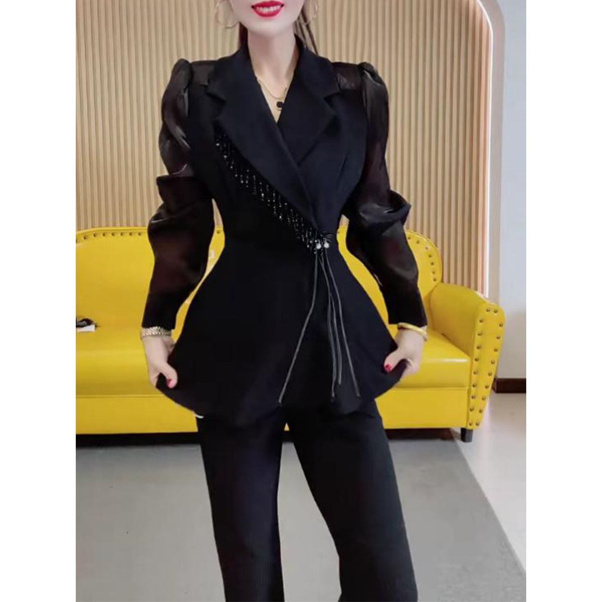 Tassel Fringe Trim - Primavera 2025 nova moda estilo estrangeiro