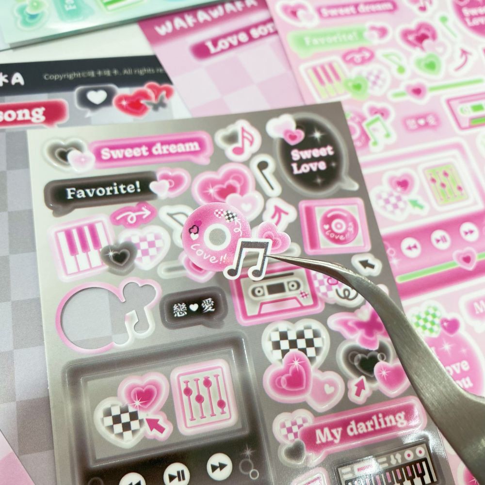 Scrapbook música adesivo decor - Glitter Vinyl Roll avaliação e preço