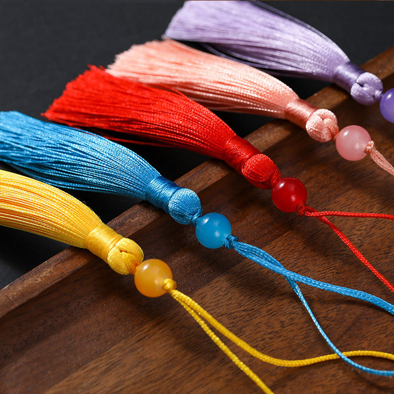 10/5 pçs poliéster seda borla  - Beaded Trim Fringe avaliação e preço