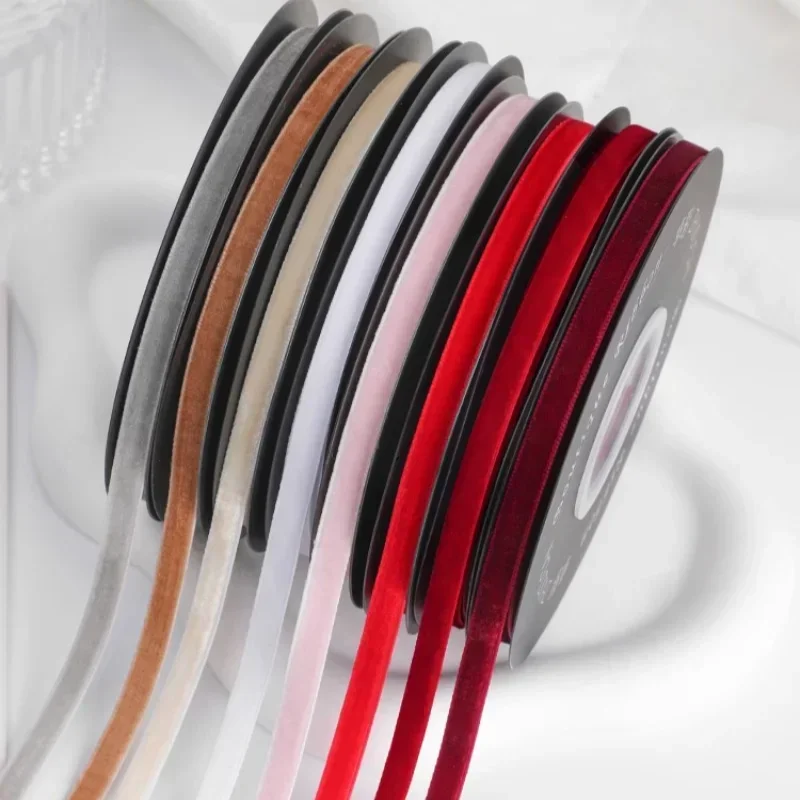 Fita de Veludo Larga de 6mm, 5 - Velvet Ribbon Roll avaliação e preço