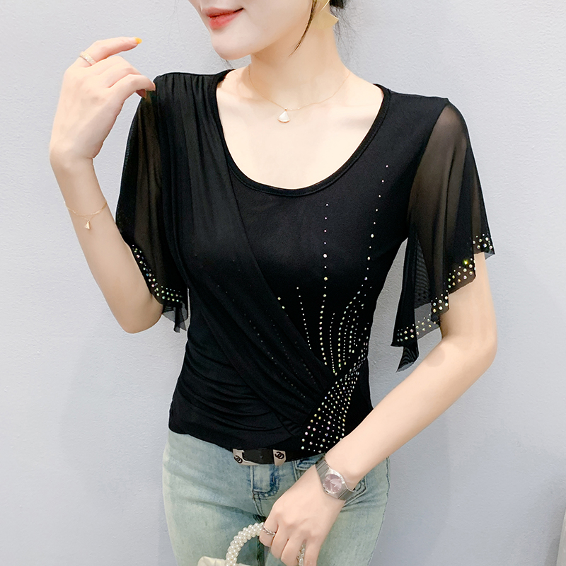 Top feminino de malha de verão - Beaded Trim Fringe avaliação e preço