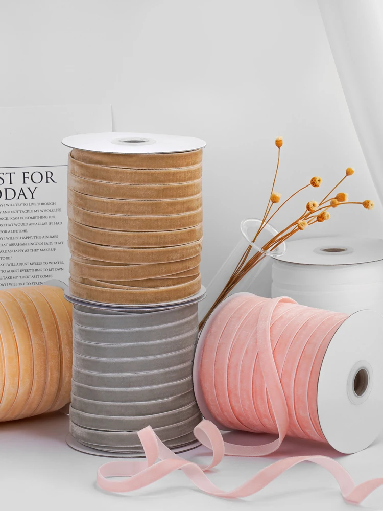 Velvet Ribbon Roll com carrete - Velvet Ribbon Roll avaliação e preço