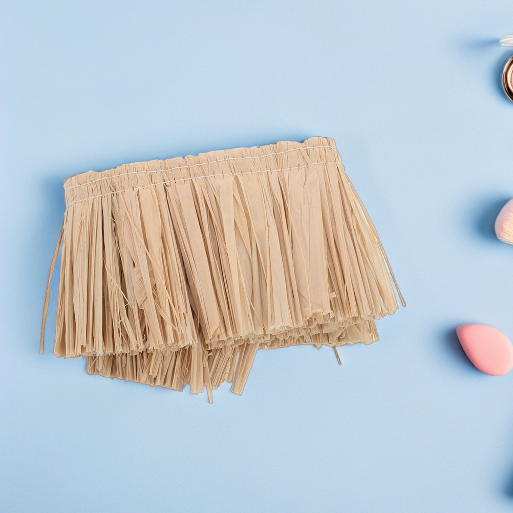 2 Peças de Franjas de Ráfia Te - Tassel Fringe Trim avaliação e preço