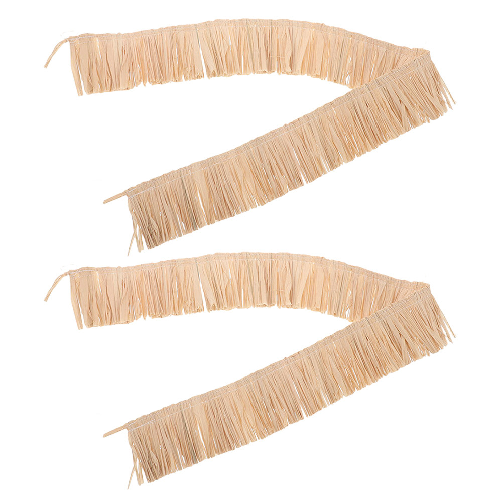 2 Peças de Franjas de Ráfia Te - Tassel Fringe Trim avaliação e preço