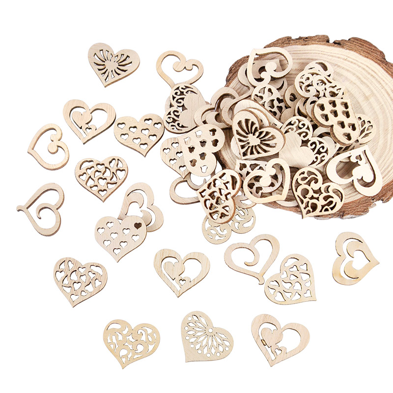 50/100 pçs oco coração padrão  - Craft Embellishments avaliação e preço