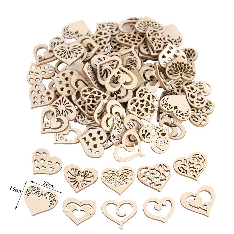 50/100 pçs oco coração padrão  - Craft Embellishments avaliação e preço