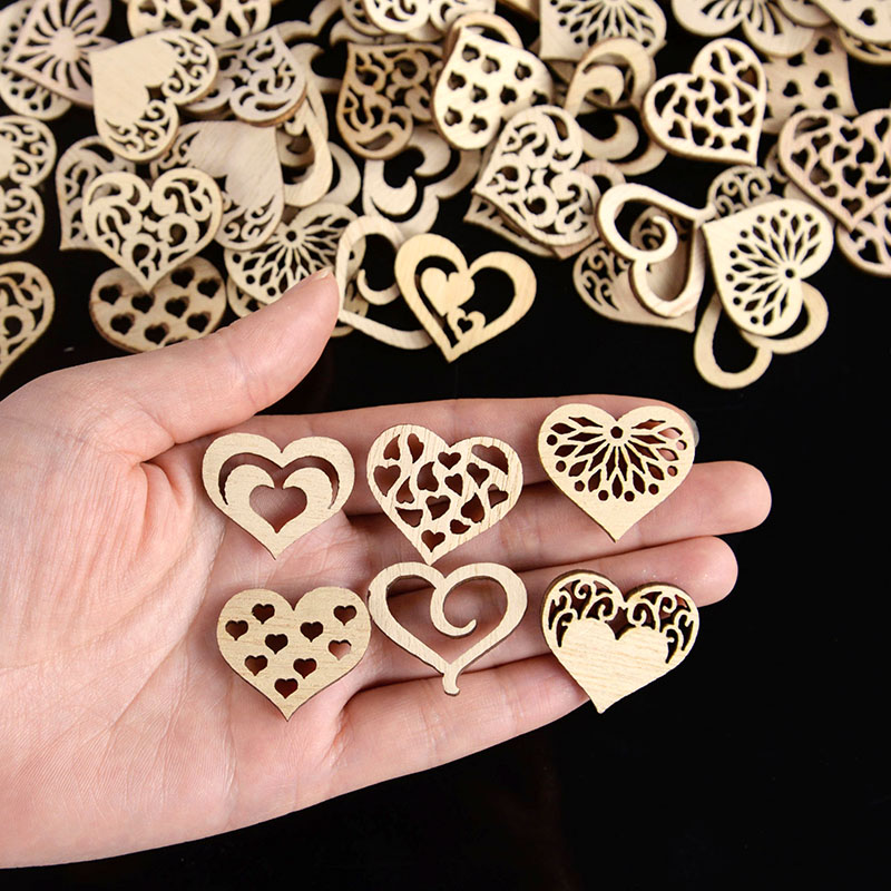 50/100 pçs oco coração padrão  - Craft Embellishments avaliação e preço