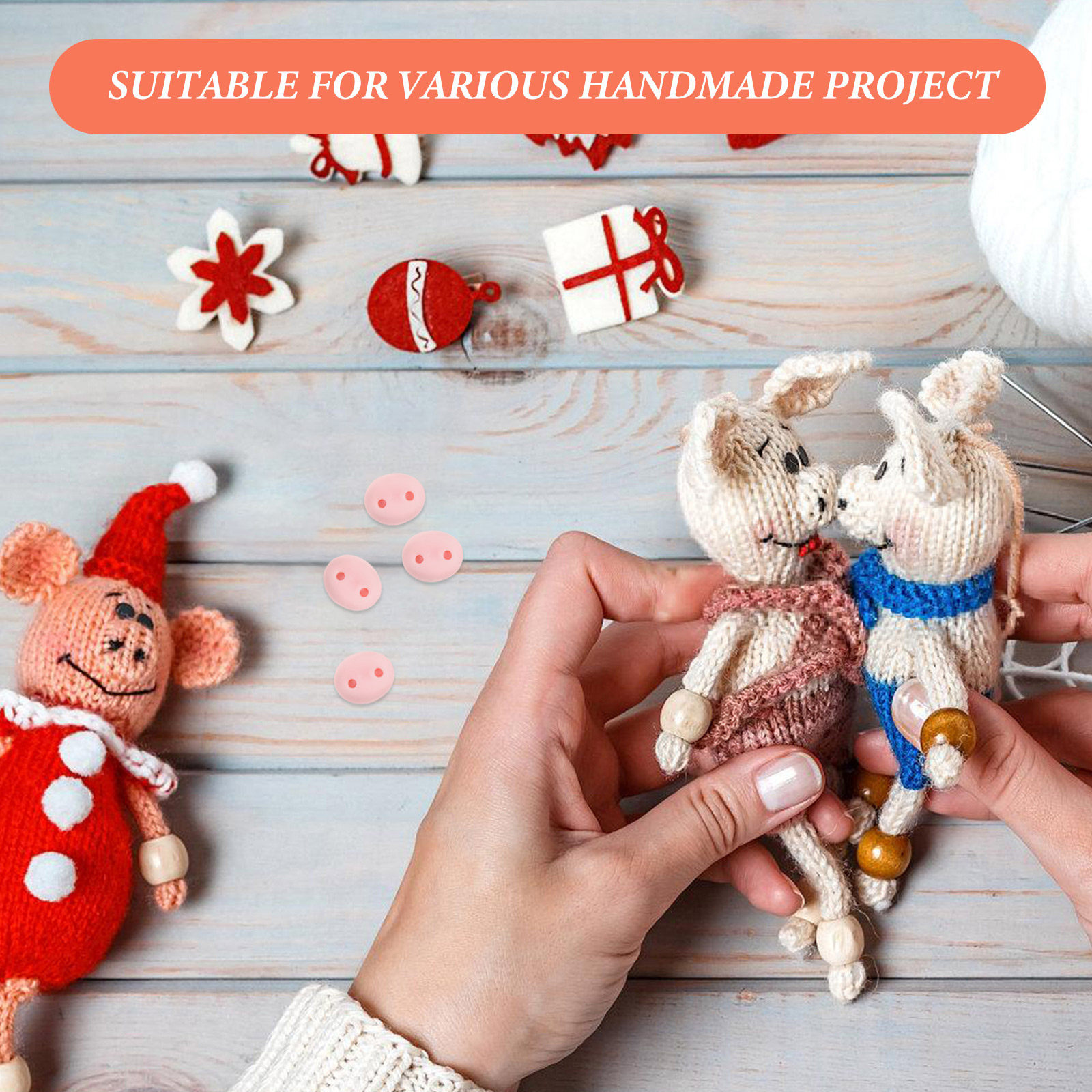 100 Peças de Narizes de Porco  - Embellishment Glue Craft avaliação e preço