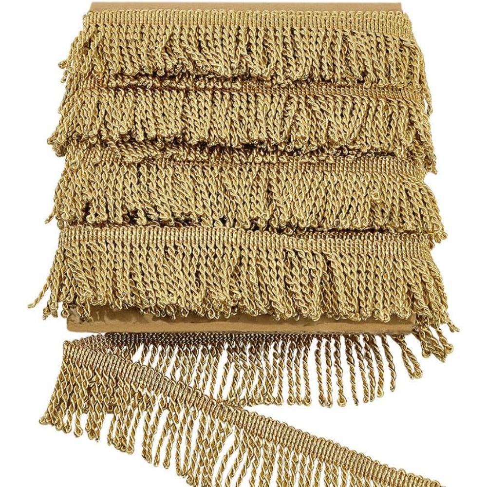 12 jardas x 2.2 Polegada franj - Tassel Fringe Trim avaliação e preço