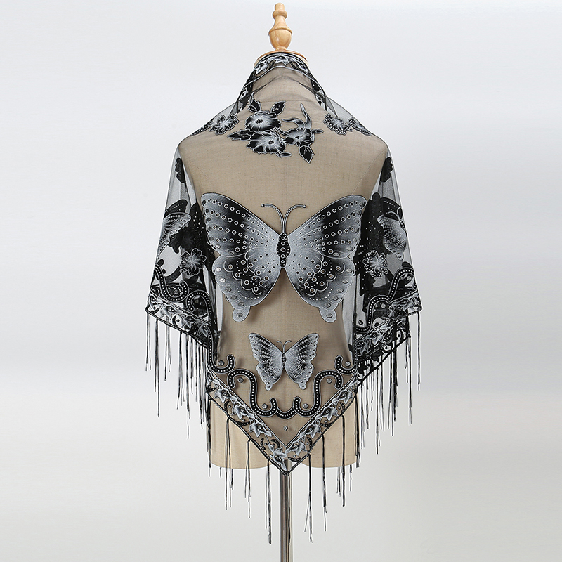 Moda triângulo cachecol borbol - Tassel Fringe Trim avaliação e preço