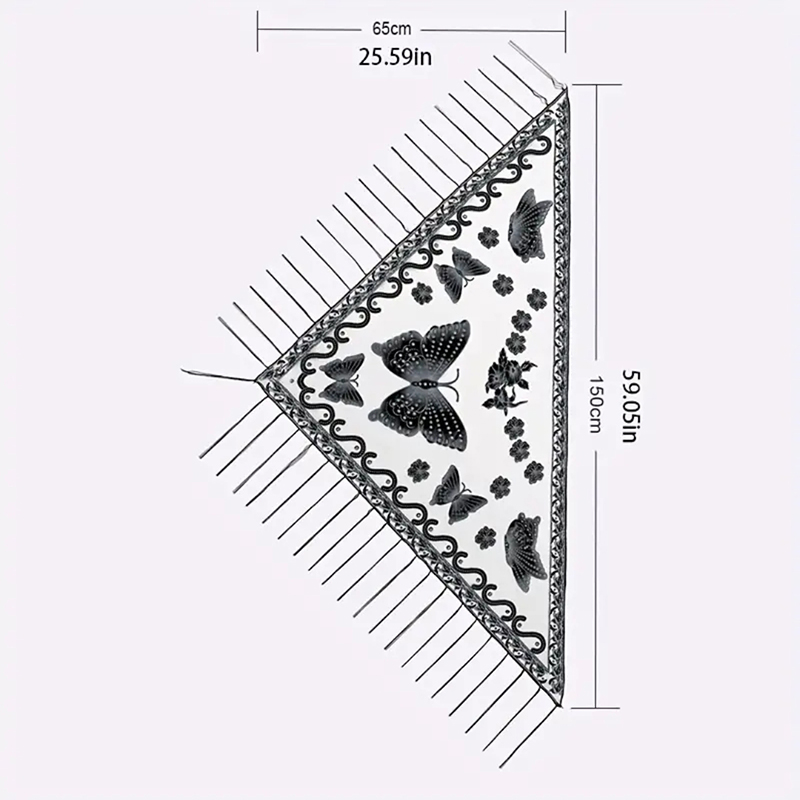Moda triângulo cachecol borbol - Tassel Fringe Trim avaliação e preço