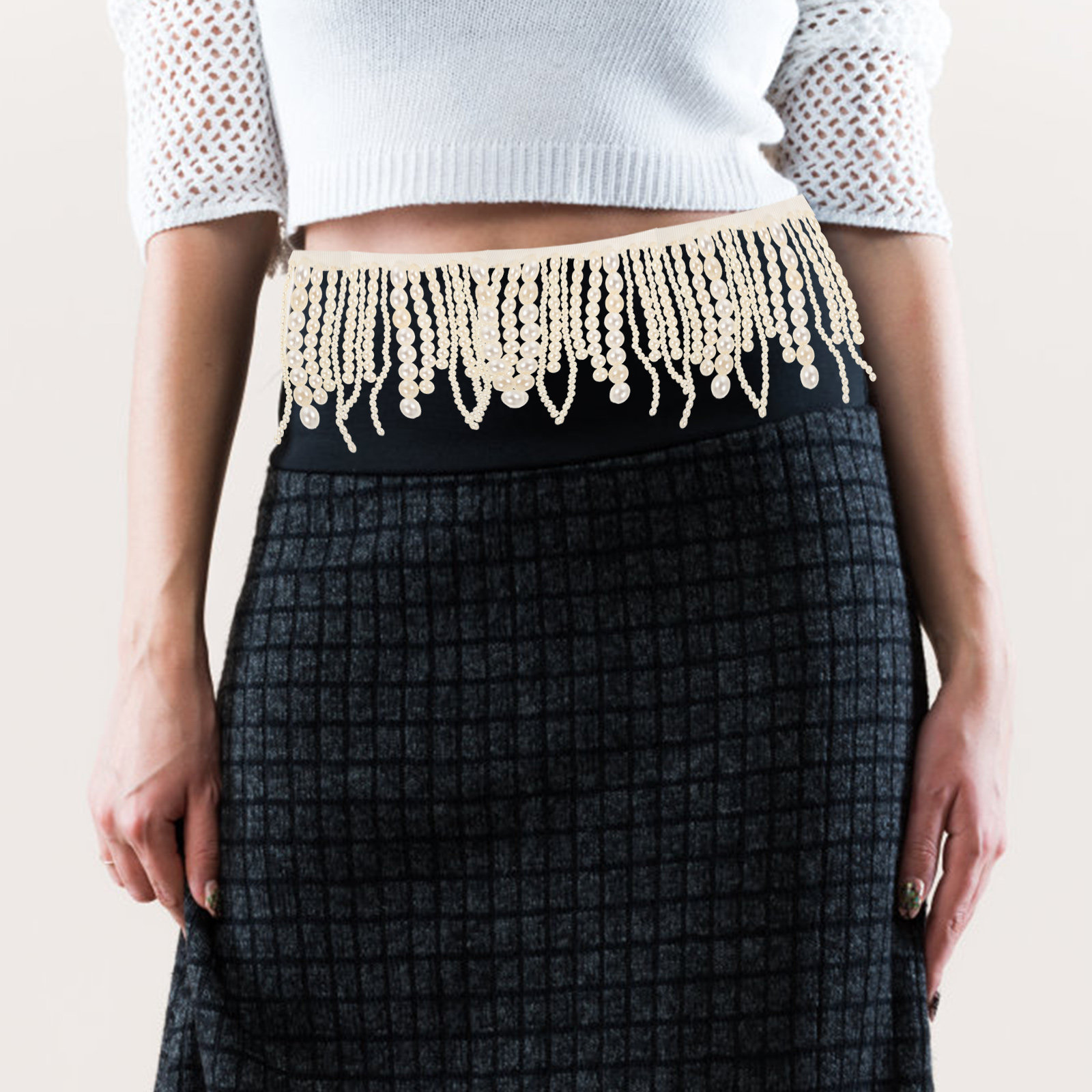 Franja de Pérolas Delicada par - Tassel Fringe Trim avaliação e preço