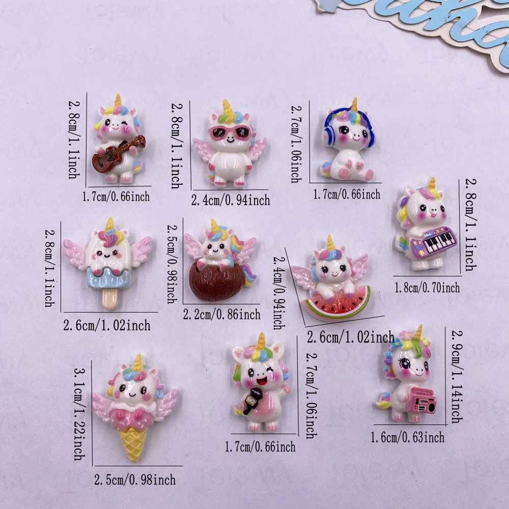 10 peças de resina colorida, d - Christmas Craft Embellishment avaliação e preço