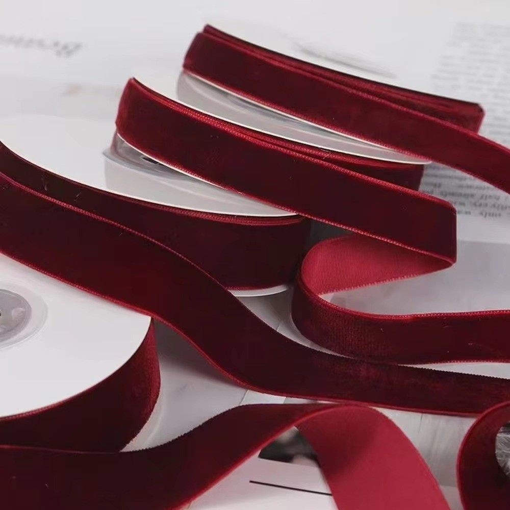 5 jardas/rolo fita de veludo d - Velvet Ribbon Roll avaliação e preço
