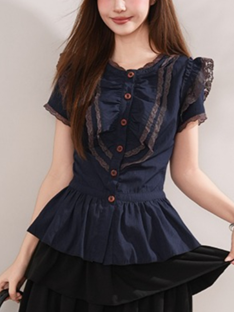 Conjunto Vintage Gótico Japonê - Elastic Lace Trim avaliação e preço