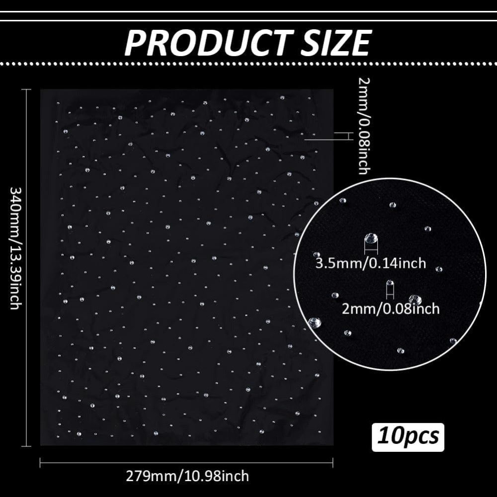 10 Folhas de Strass Hotfix com - Hotfix Rhinestone Sheet avaliação e preço