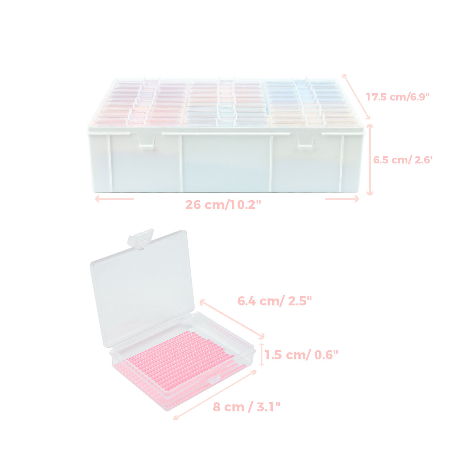 Conjunto de Bandejas para Pint - Craft Embellishment Storage avaliação e preço
