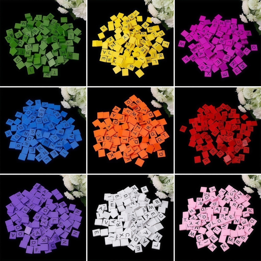 100PCS Cubos de Letras de Made - Craft Embellishments avaliação e preço