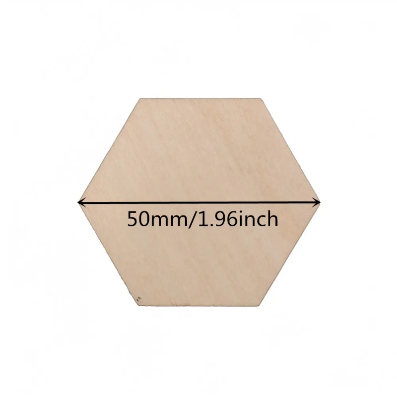 Fatias hexagonais de madeira e - Craft Embellishments avaliação e preço