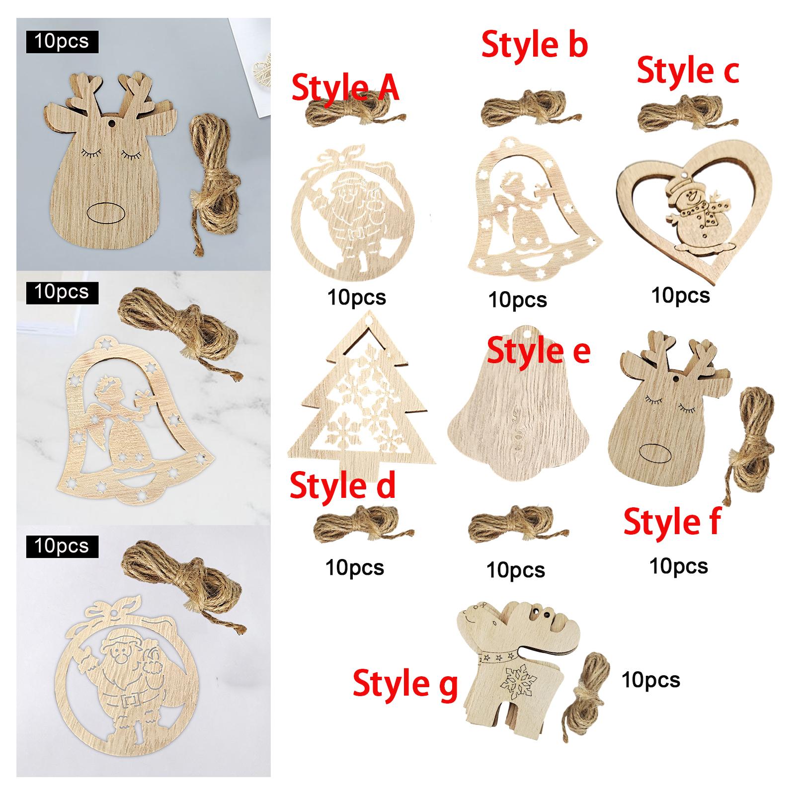 Placas de Madeira Inacabadas p - Christmas Craft Embellishment avaliação e preço