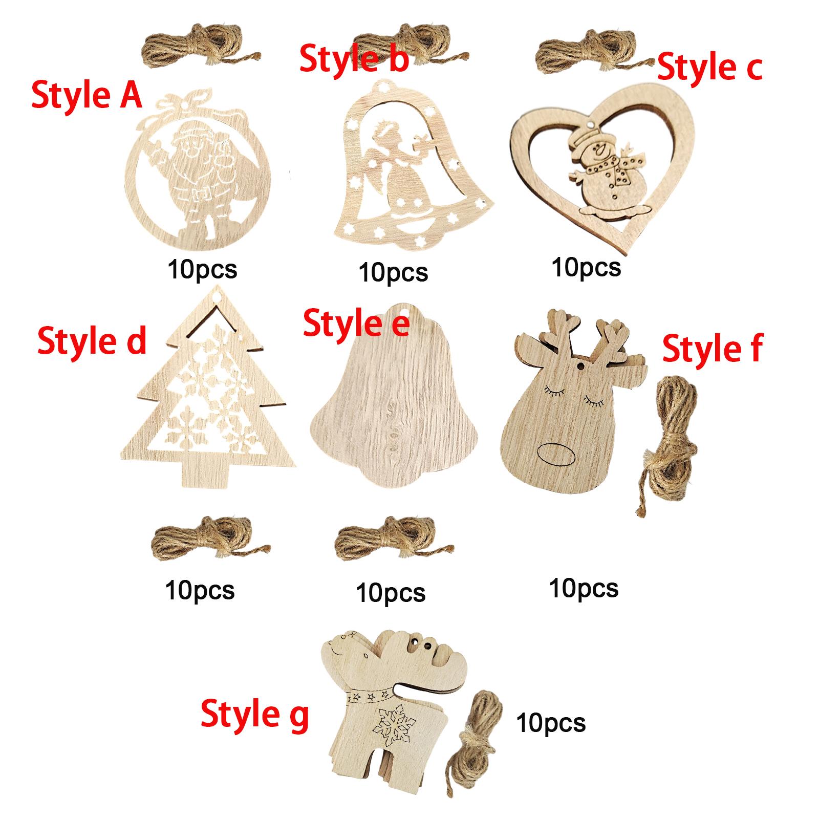 Placas de Madeira Inacabadas p - Christmas Craft Embellishment avaliação e preço
