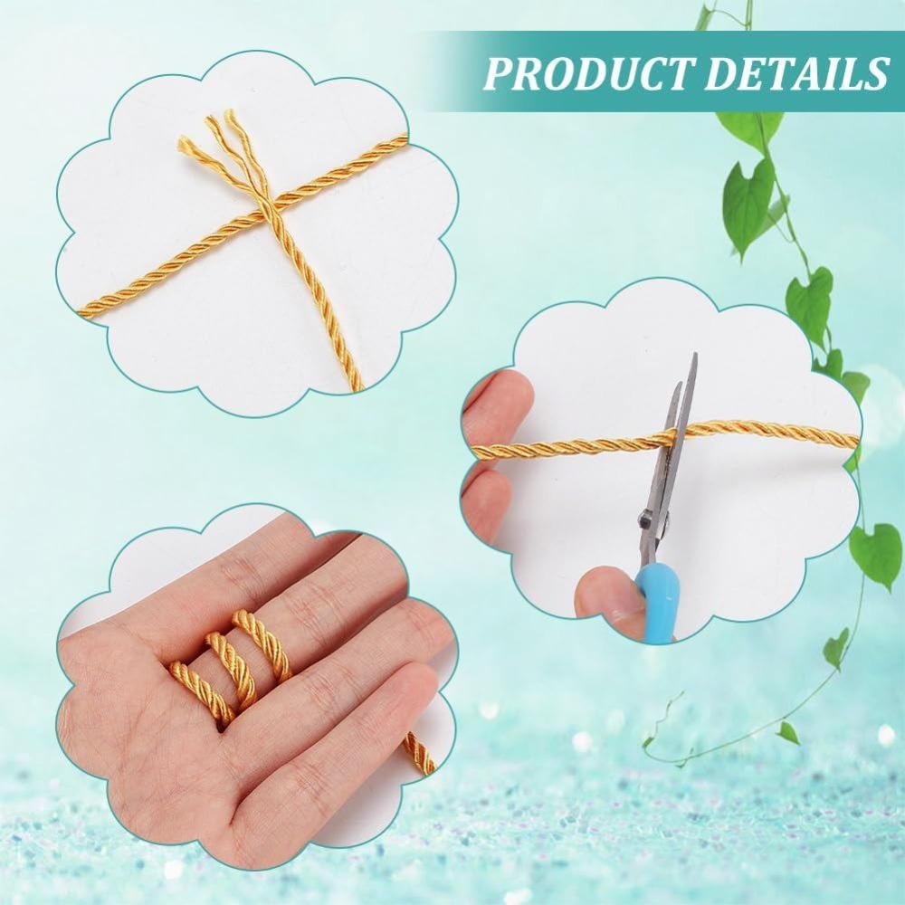 1 Rolo de 32 Jardas de Cordão  - Cord Trim Twisted avaliação e preço