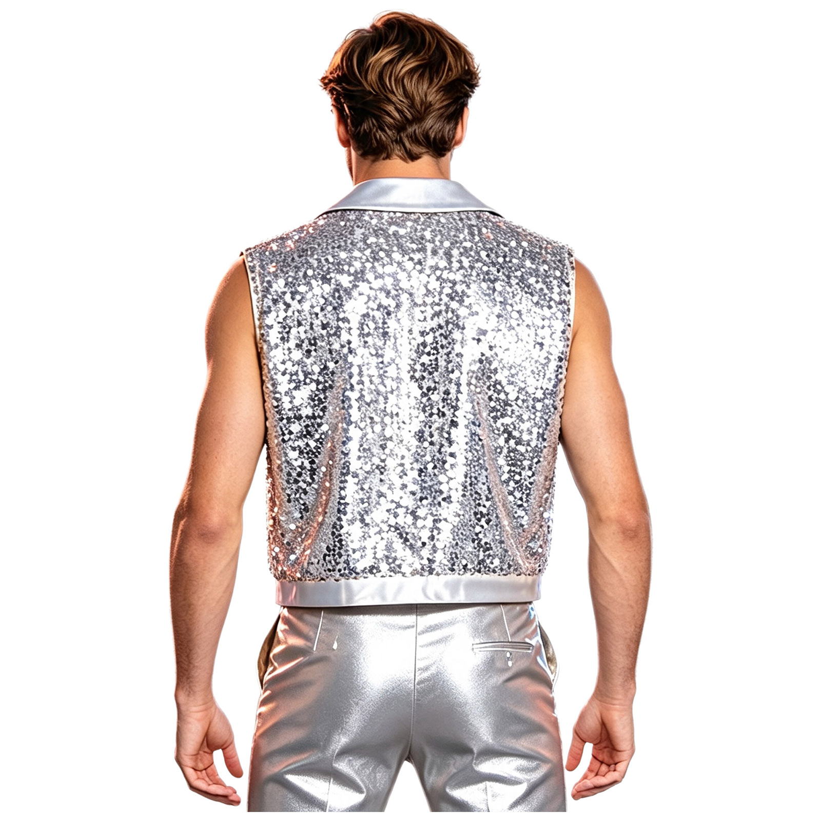 Colete Masculino com Franjas e - Tassel Fringe Trim avaliação e preço