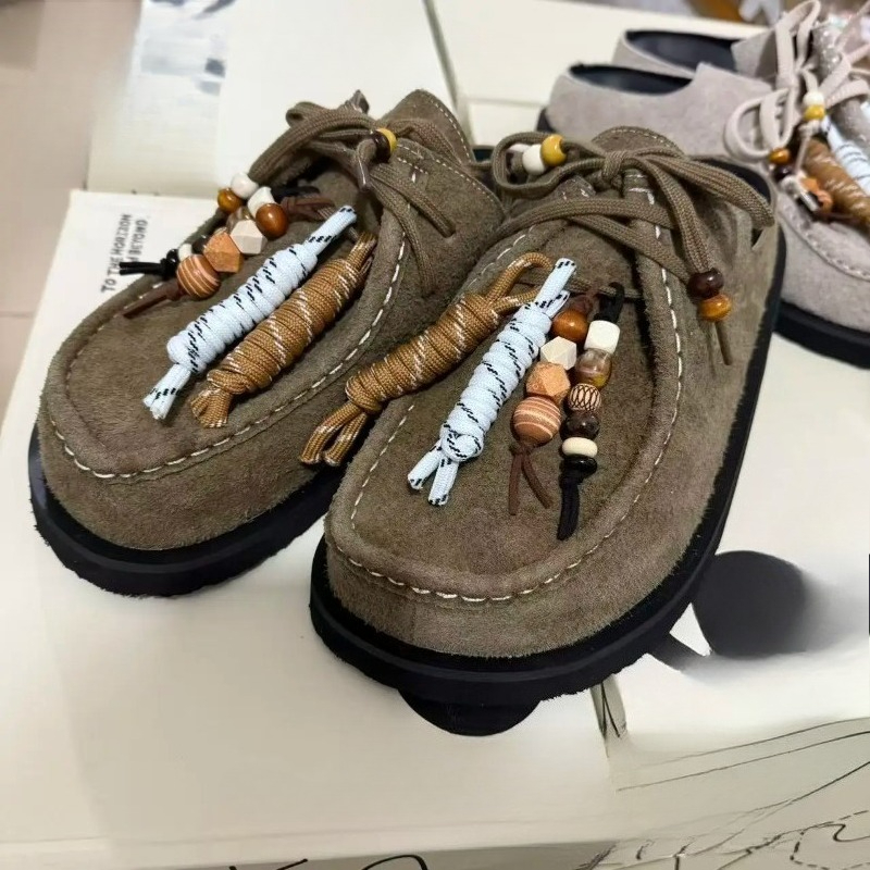 Clogs Unissex de Couro Camurça - Guipure Lace Panel avaliação e preço
