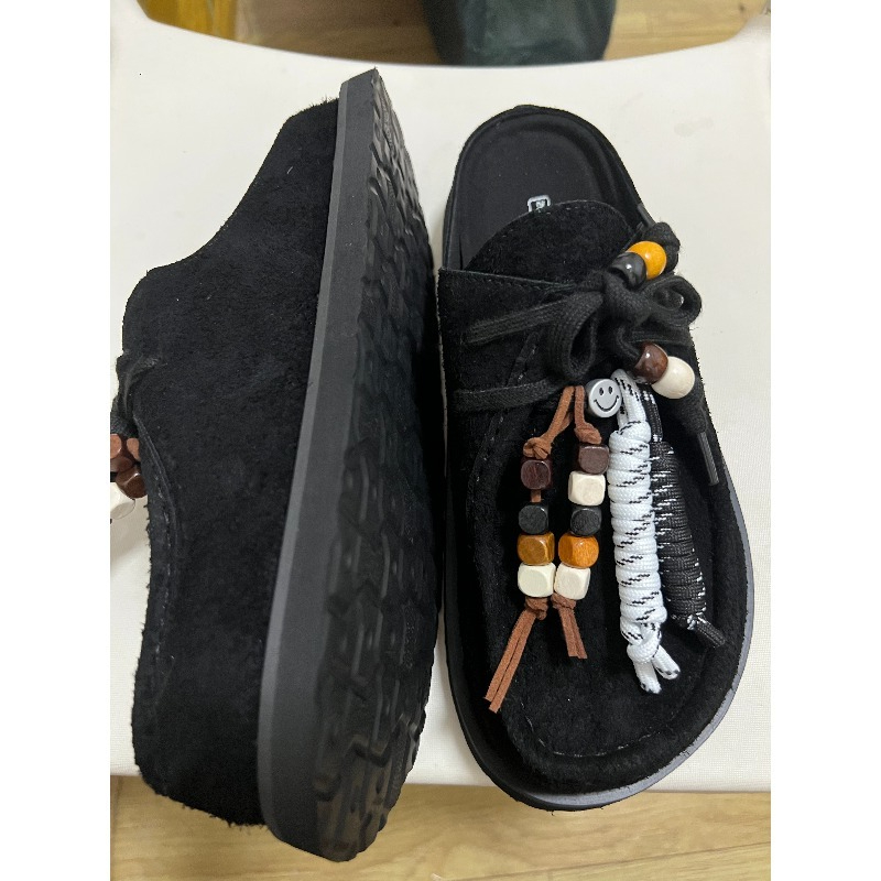 Clogs Unissex de Couro Camurça - Guipure Lace Panel avaliação e preço