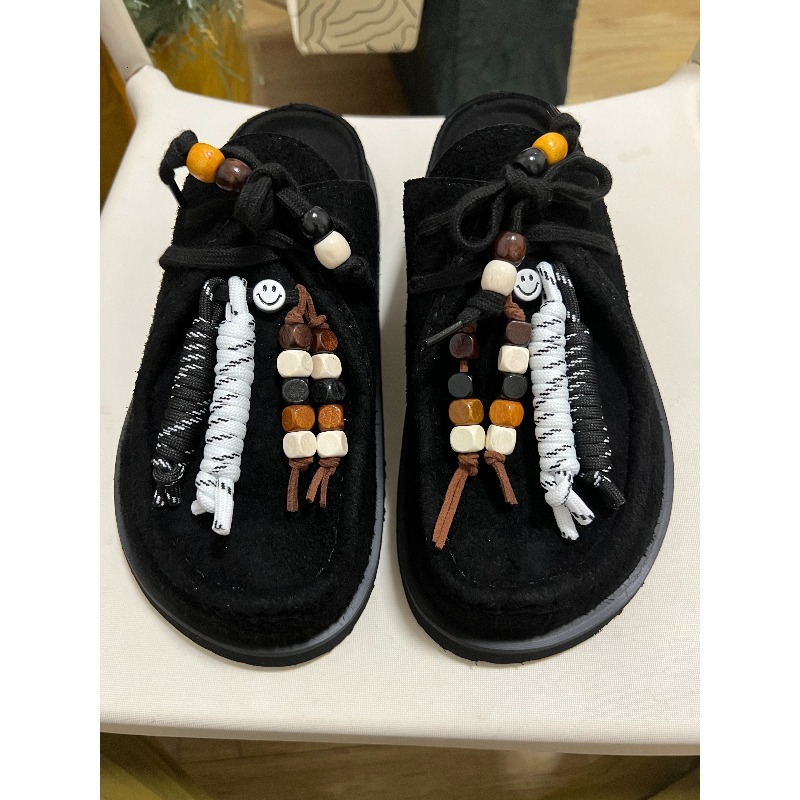 Clogs Unissex de Couro Camurça - Guipure Lace Panel avaliação e preço