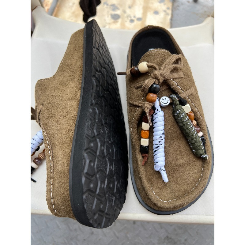 Clogs Unissex de Couro Camurça - Guipure Lace Panel avaliação e preço