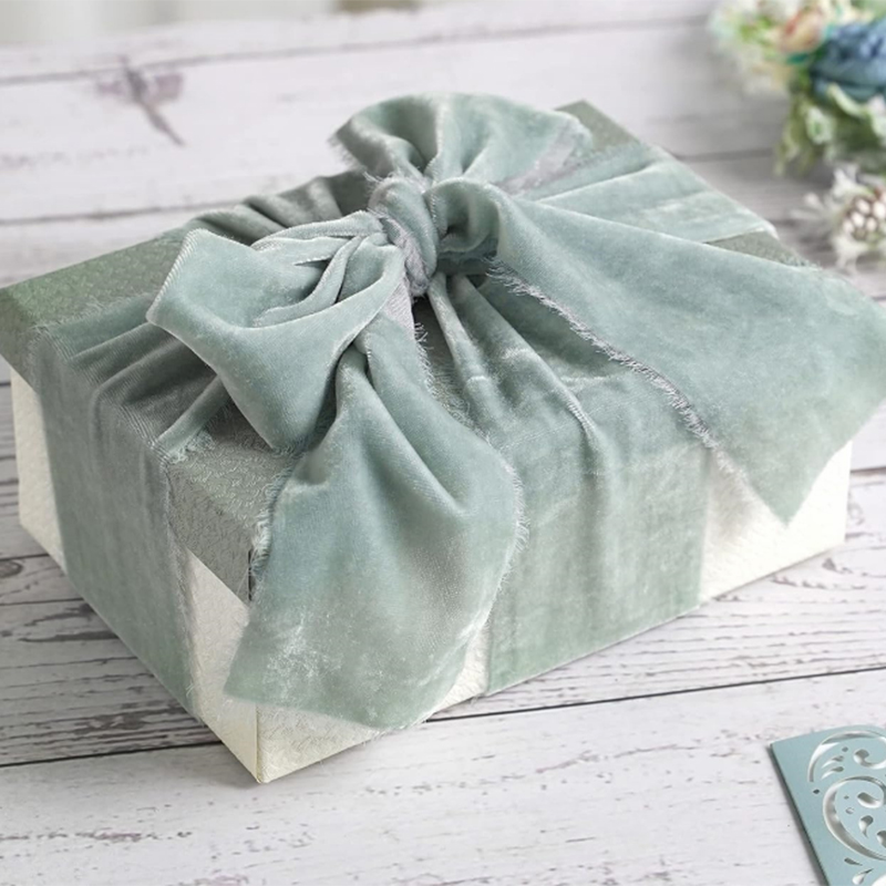 1m/rolo reunindo mão rasgado f - Velvet Ribbon Roll avaliação e preço