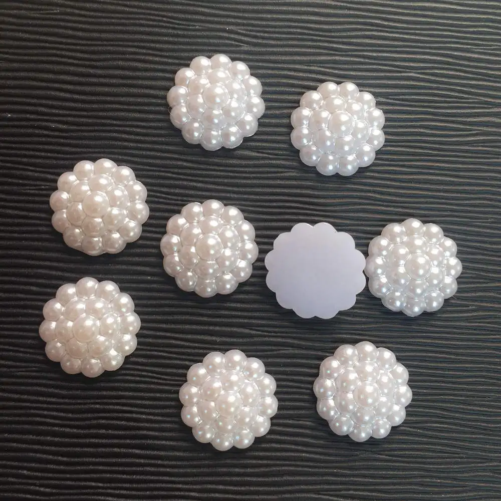 80 peças/lote Pérolas Flatback - Embellishment Glue Craft avaliação e preço