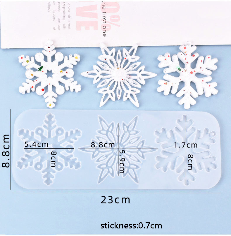 Molde de Silicone para Ornamen - Christmas Craft Embellishment avaliação e preço
