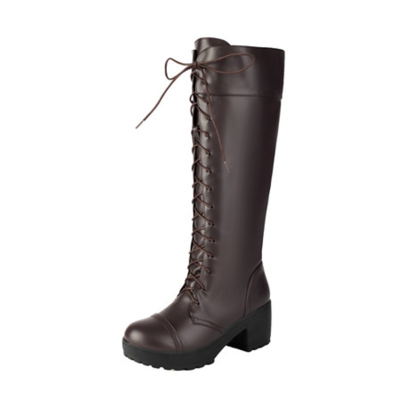 Botas de combate femininas até - Guipure Lace Panel avaliação e preço