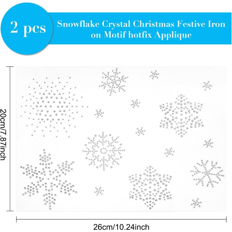 Snowflake Ferro em transferênc - Hotfix Rhinestone Sheet avaliação e preço